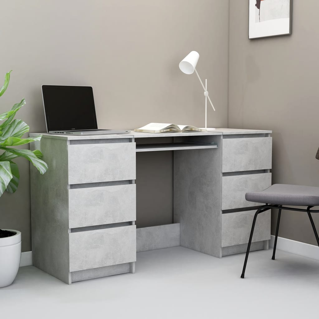 vidaXL Writing Desk Computer Desk Laptop Table Workstation Engineered Wood-6