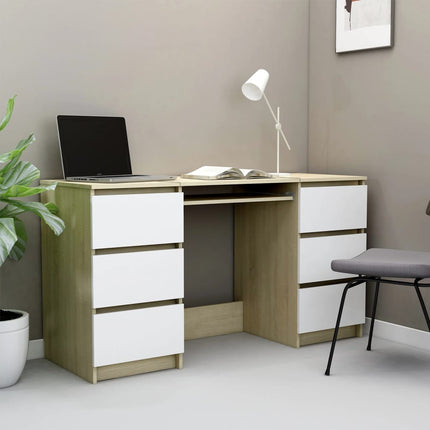 vidaXL Writing Desk Computer Desk Laptop Table Workstation Engineered Wood-13