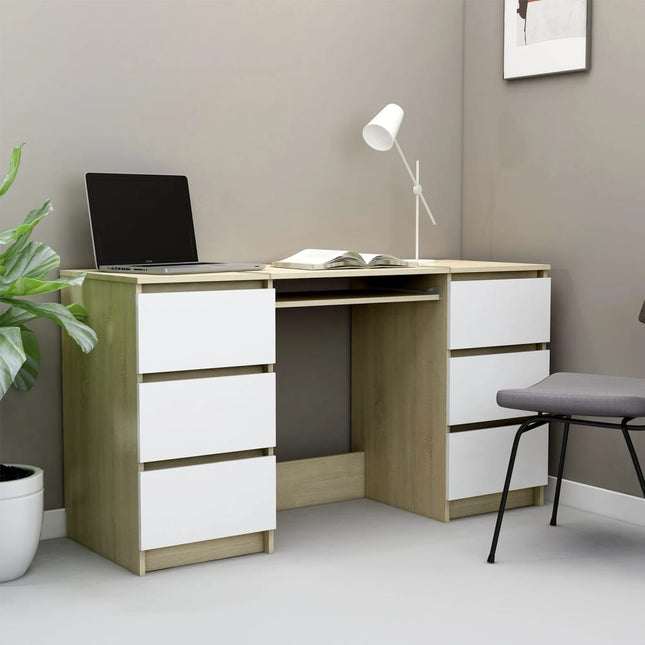 vidaXL Writing Desk Computer Desk Laptop Table Workstation Engineered Wood-13