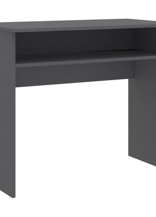 vidaXL Desk Computer Desk Standing Office Desk with Shelf Engineered Wood-4