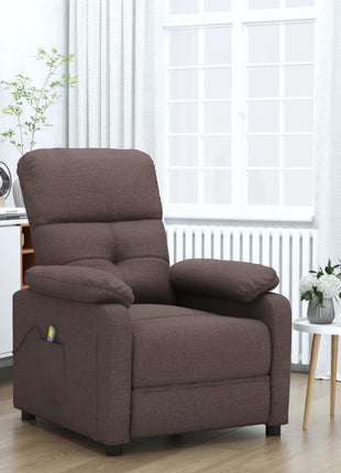 vidaXL Massage Chair Leisure Adjustable Chair for Home Theater Cinema Fabric-8