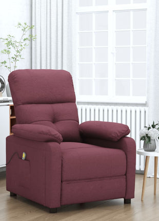 vidaXL Massage Chair Leisure Adjustable Chair for Home Theater Cinema Fabric-11