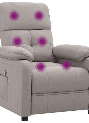 vidaXL Massage Chair Leisure Adjustable Chair for Home Theater Cinema Fabric-1