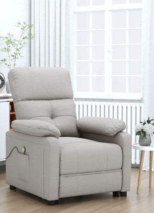 vidaXL Massage Chair Leisure Adjustable Chair for Home Theater Cinema Fabric-12