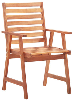 vidaXL Patio Dining Chairs Outdoor Patio Chair with Cushions Solid Wood Acacia-4