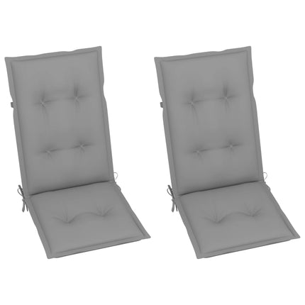 vidaXL Outdoor Recliner Chairs Patio Chair with Cushions Solid Wood Acacia-2
