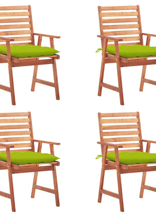 vidaXL Patio Dining Chairs Outdoor Patio Chair with Cushions Solid Wood Acacia-58