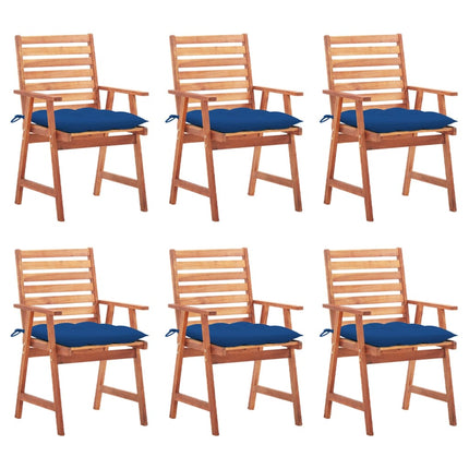 vidaXL Patio Dining Chairs Outdoor Patio Chair with Cushions Solid Wood Acacia-40