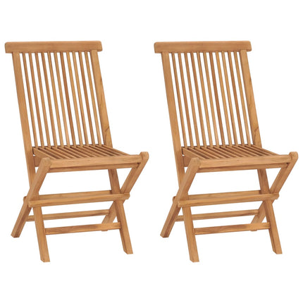 Two wooden folding chairs on a white background