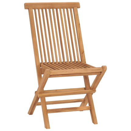 Wooden folding chair on a white background