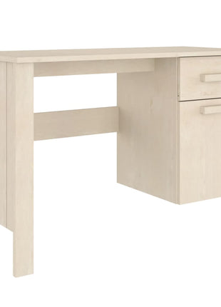 vidaXL Desk Computer Desk Home Office Desk Workstation HAMAR Solid Wood Pine-2