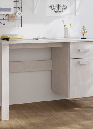 vidaXL Desk Computer Desk Home Office Desk Workstation HAMAR Solid Wood Pine-7