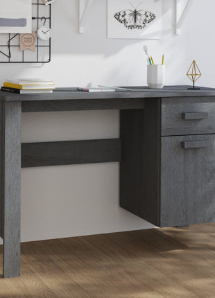 vidaXL Desk Computer Desk Home Office Desk Workstation HAMAR Solid Wood Pine-3