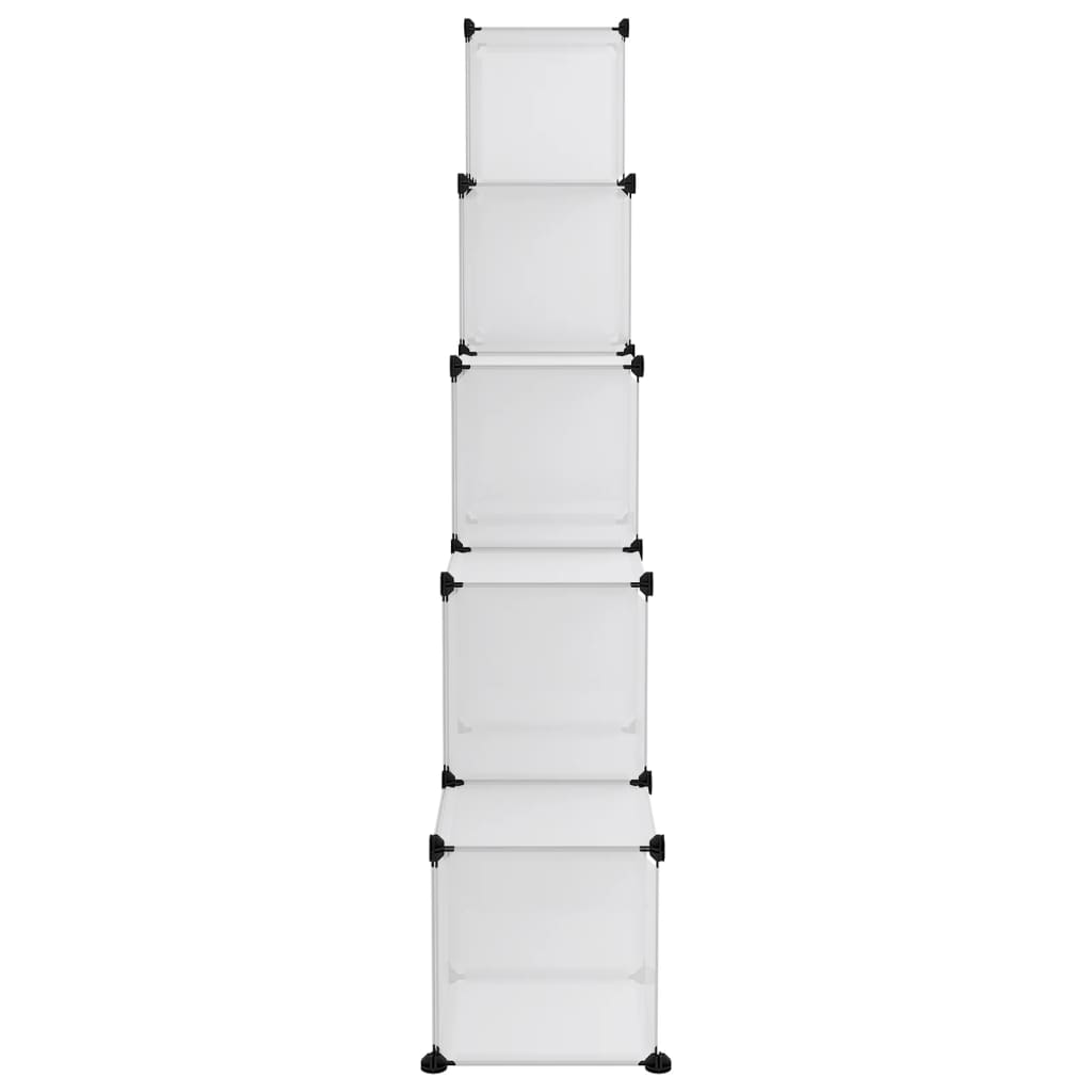 vidaXL Storage Cube Organizer with Cubes Stackable Organizer Modular Shelf PP