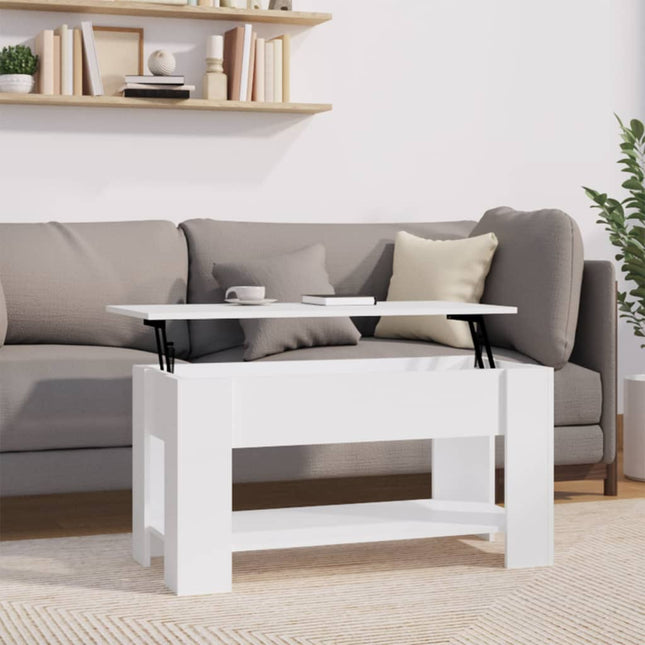vidaXL Coffee Table Lift Top End Table Accent Side Sofa Table Engineered Wood