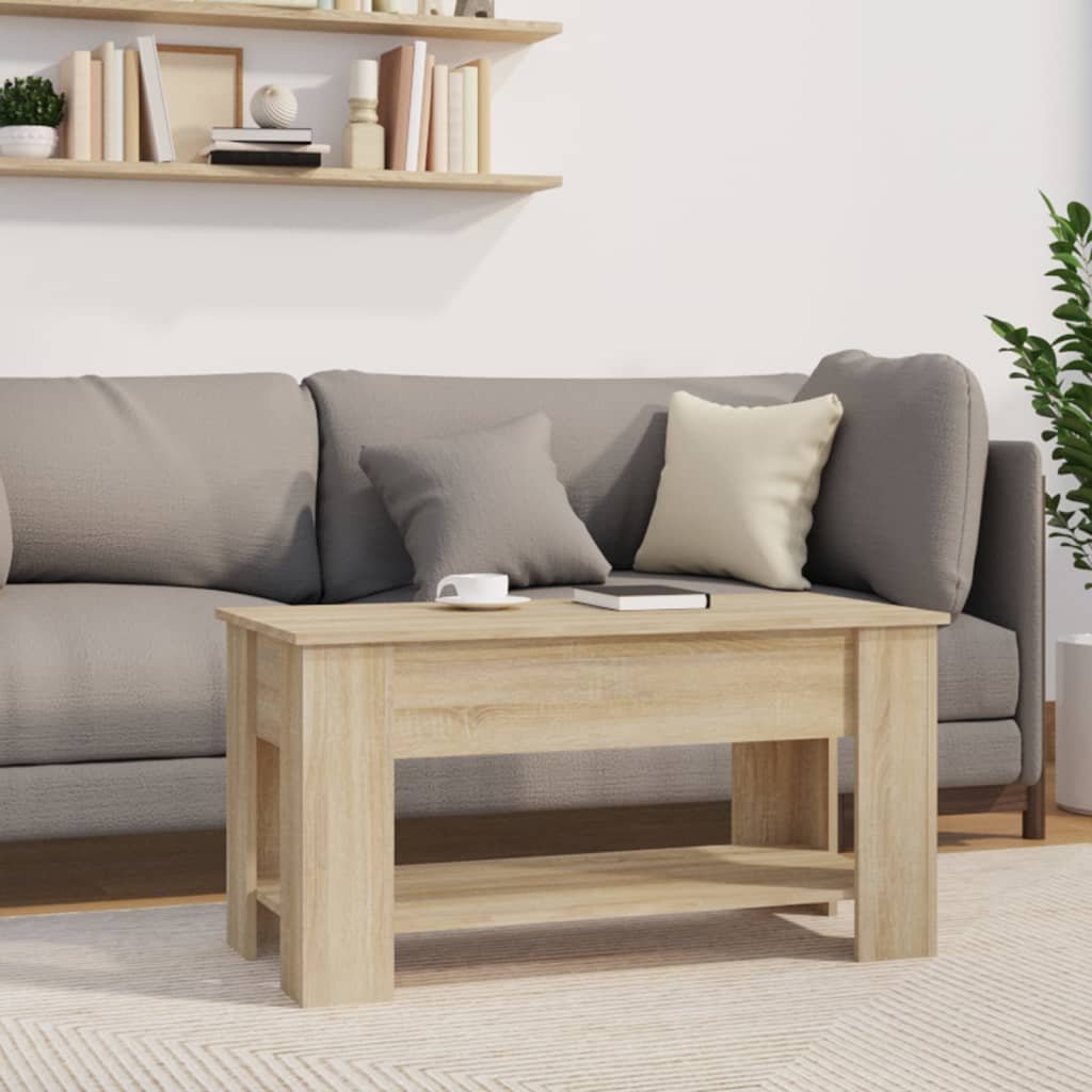Coffee Table Lift Top End Table Accent Side Sofa Table Engineered Wood