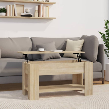 vidaXL Coffee Table Lift Top End Table Accent Side Sofa Table Engineered Wood