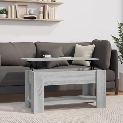 vidaXL Coffee Table Lift Top End Table Accent Side Sofa Table Engineered Wood