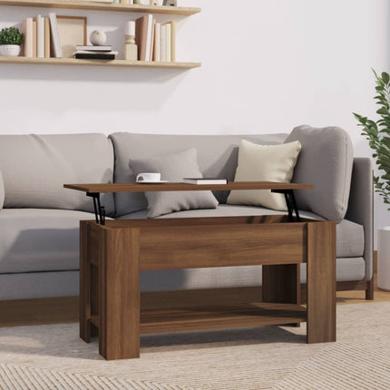 vidaXL Coffee Table Lift Top End Table Accent Side Sofa Table Engineered Wood