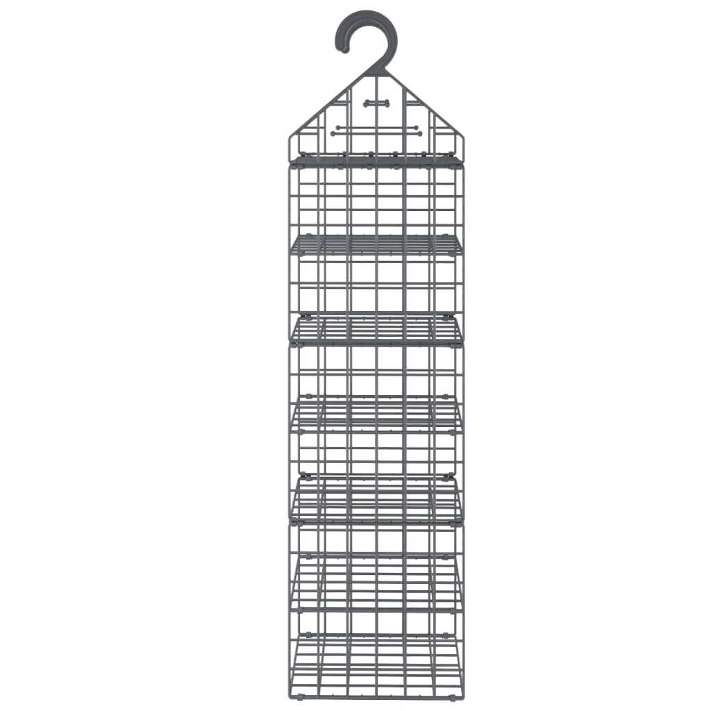 vidaXL Hanging Closet Organizer with 7 Shelves