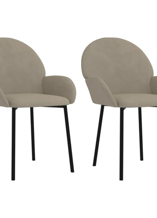 vidaXL Dining Chairs 2 Pcs Accent Upholstered Chair for Living Room Velvet-0