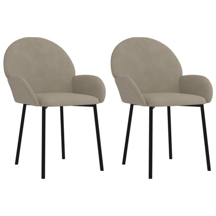 vidaXL Dining Chairs 2 Pcs Accent Upholstered Chair for Living Room Velvet-0