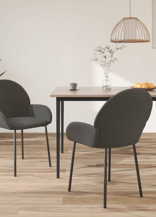 vidaXL Dining Chairs 2 Pcs Accent Upholstered Chair for Living Room Velvet-7