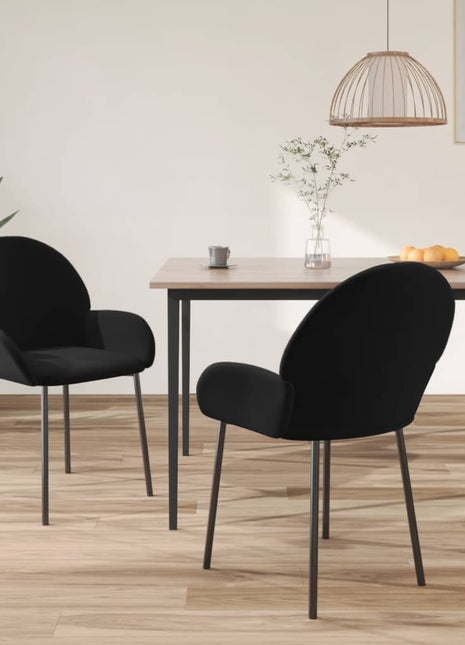 vidaXL Dining Chairs 2 Pcs Accent Upholstered Chair for Living Room Velvet-5