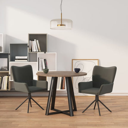 vidaXL Swivel Dining Chairs 2 Pcs Upholstered Accent Leisure Side Chair Velvet-1