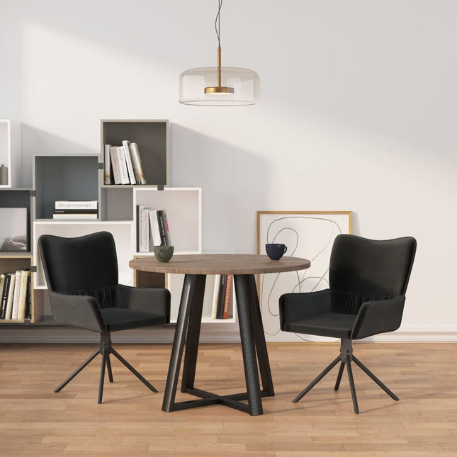 vidaXL Swivel Dining Chairs 2 Pcs Upholstered Accent Leisure Side Chair Velvet-5