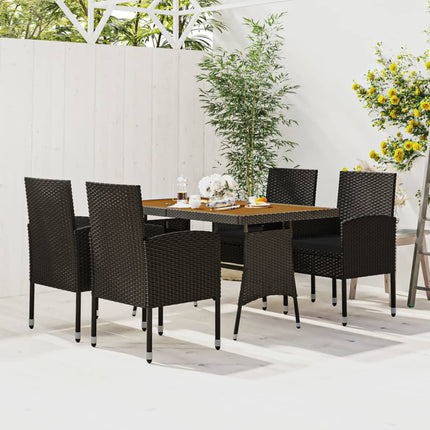 vidaXL Patio Sofa Sectional Sofa Couch Loveseat with Cushions Poly Rattan