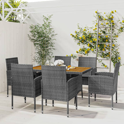 vidaXL Patio Sofa Sectional Sofa Couch Loveseat with Cushions Poly Rattan