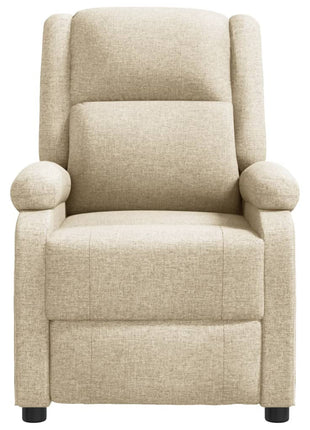 vidaXL Massage Chair Cream Fabric-1