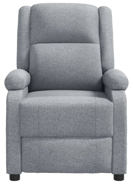 vidaXL Massage Chair Light Gray Fabric-1