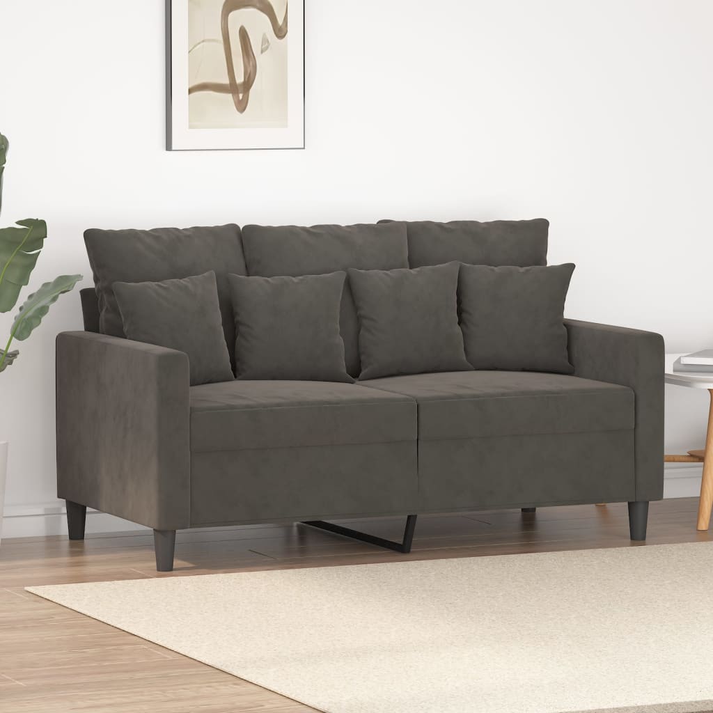 vidaXL Sofa Chair Living Room Accent Upholstered Chair with Armrest Velvet-9