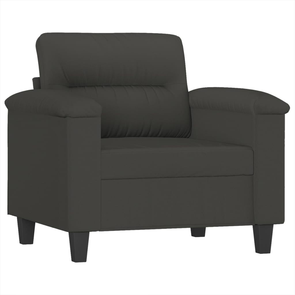 vidaXL Sofa Chair Living Room Upholstered Chair with Armrest Microfiber Fabric-2