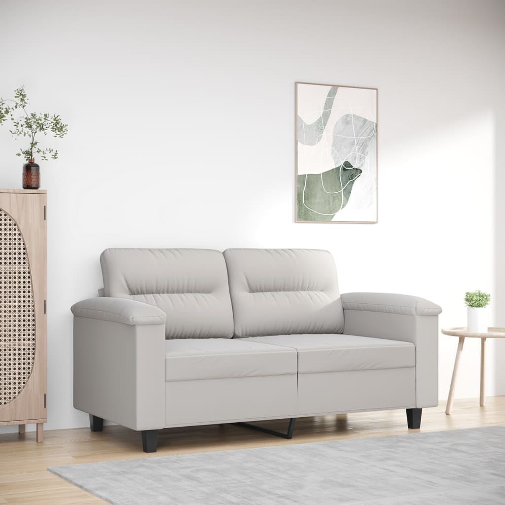 vidaXL Sofa Chair Living Room Upholstered Chair with Armrest Microfiber Fabric-13