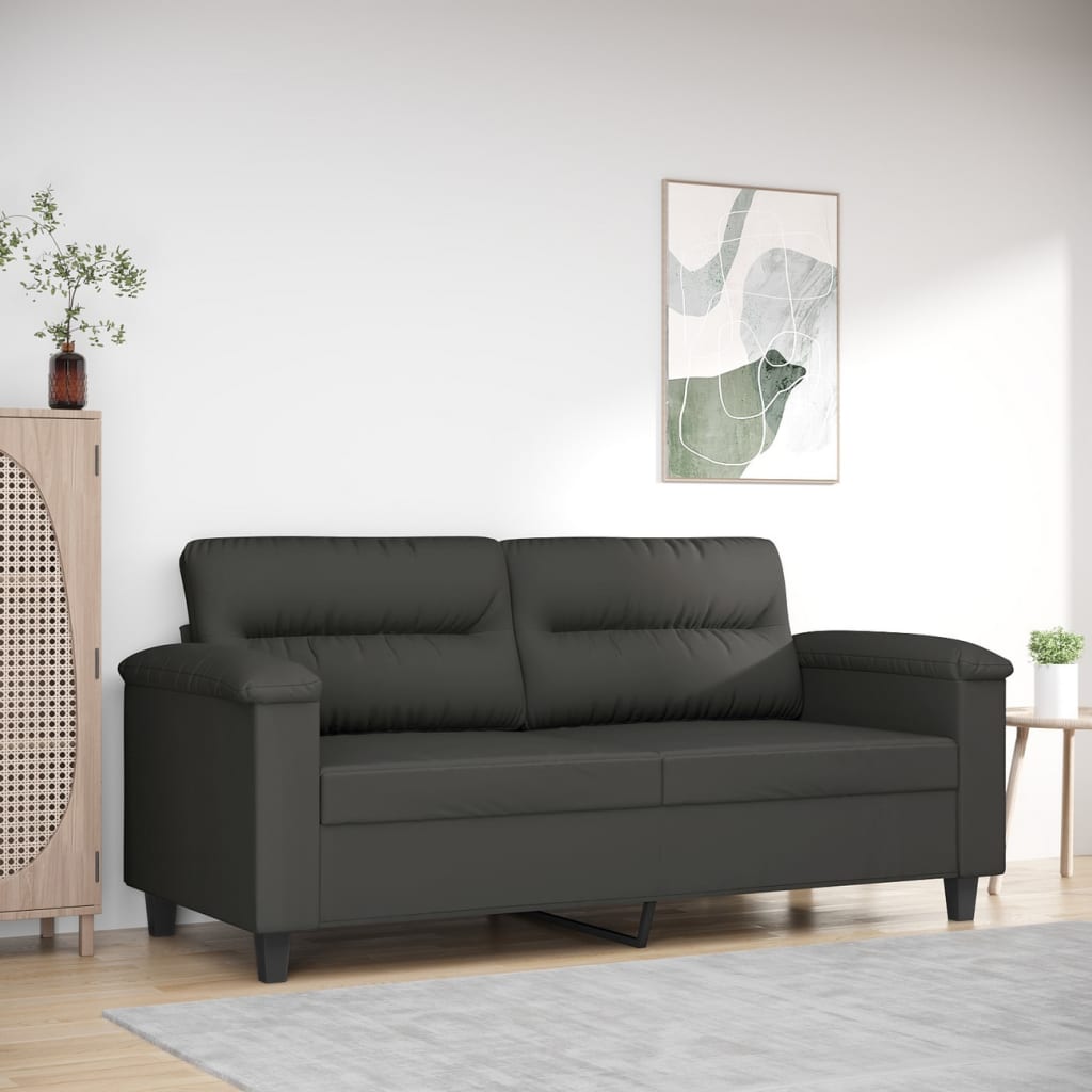 vidaXL Sofa Chair Living Room Upholstered Chair with Armrest Microfiber Fabric-6