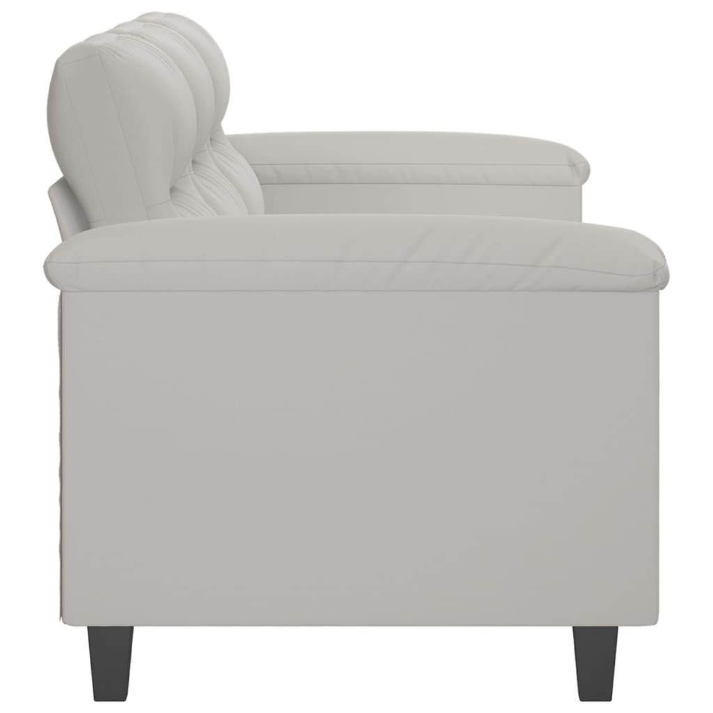 vidaXL Sofa Chair Living Room Upholstered Chair with Armrest Microfiber Fabric-4