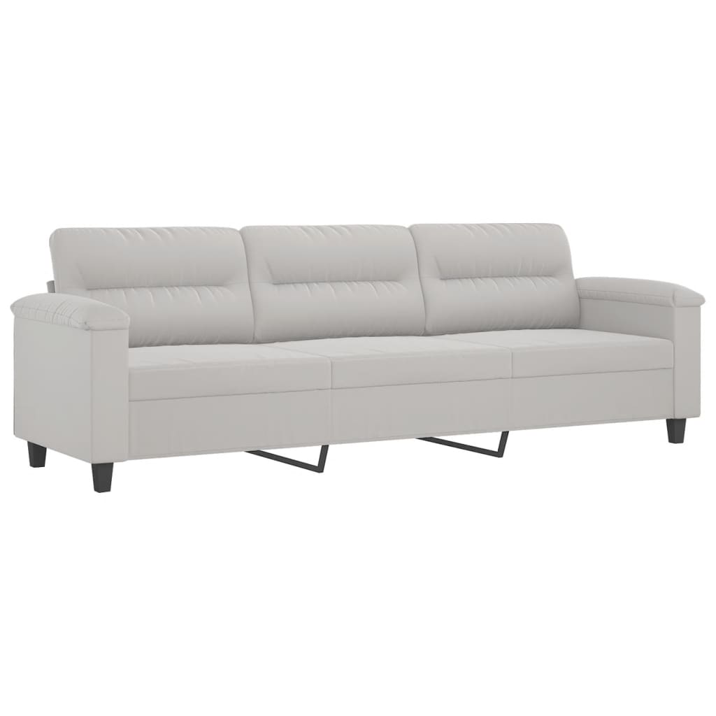 vidaXL Sofa Chair Living Room Upholstered Chair with Armrest Microfiber Fabric-3