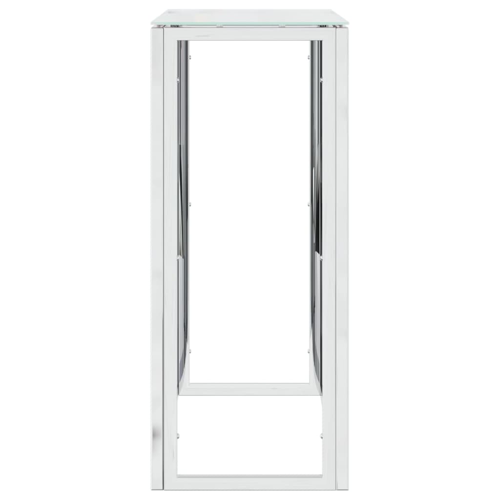 White glass door frame on a white background
