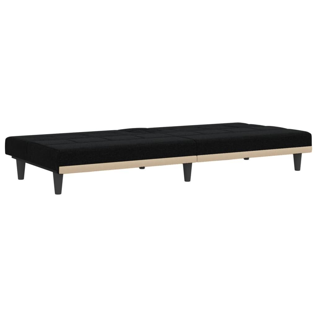 vidaXL Sofa Bed Convertible Sofa Bed with Cup Holders for Living Room Fabric-2