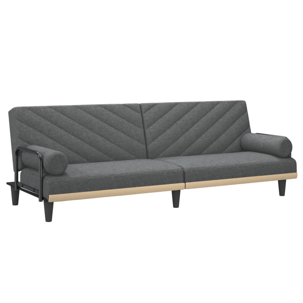 vidaXL Sleeper Sofa with Armrests Sofa Couch Recliner Chair Loveseat Fabric-2