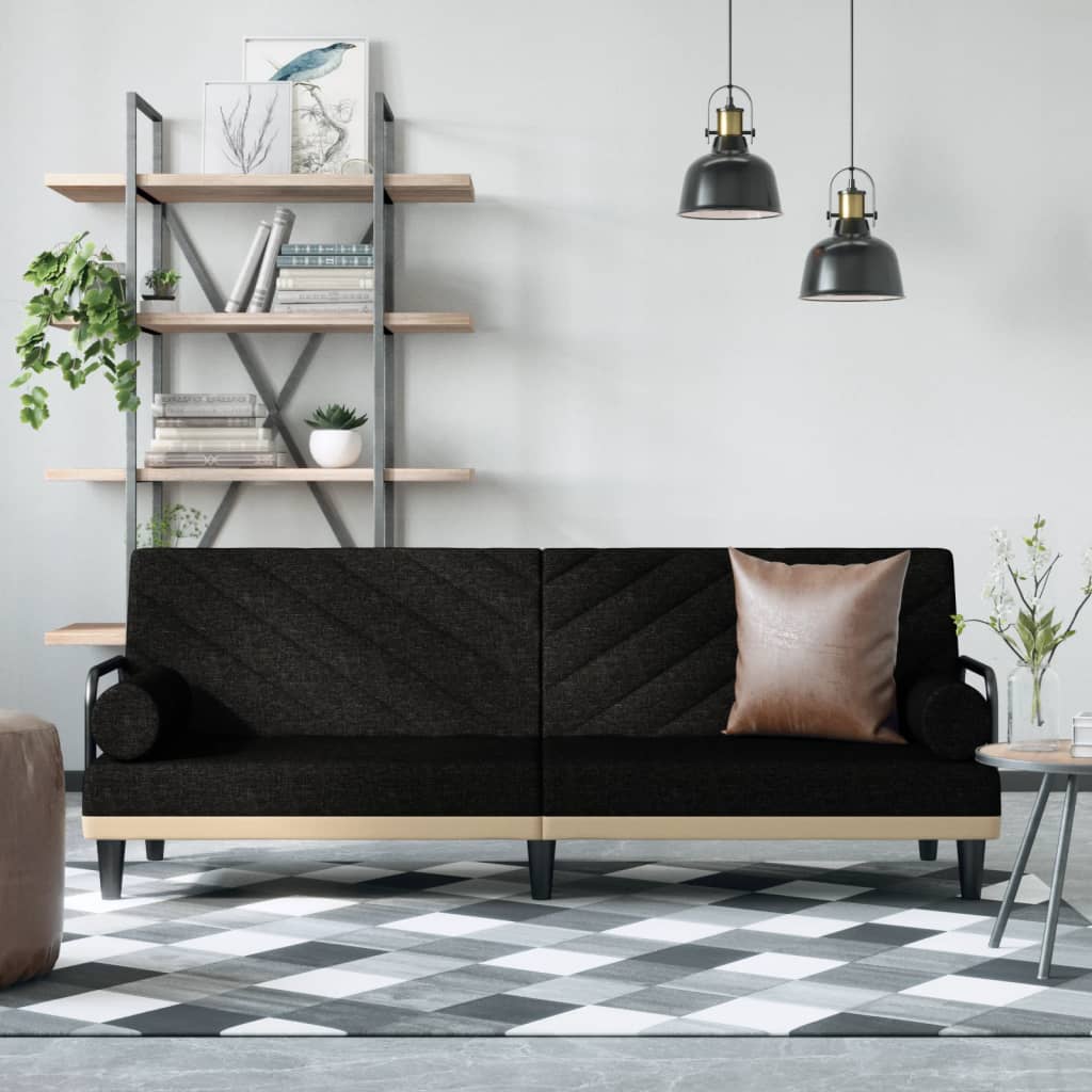 vidaXL Sleeper Sofa with Armrests Sofa Couch Recliner Chair Loveseat Fabric-9