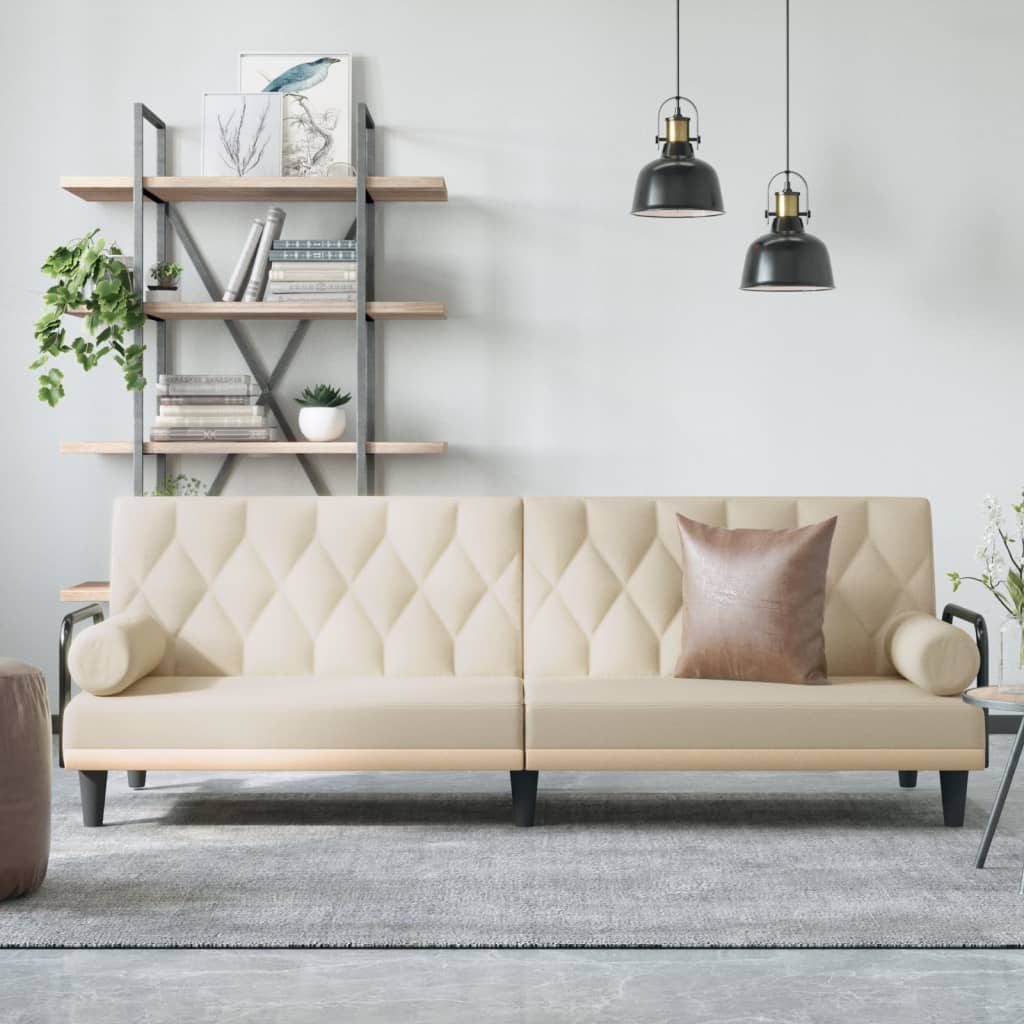 vidaXL Sofa Bed with Armrests Sleeper Sofa Loveseat Recliner Chair Fabric-6