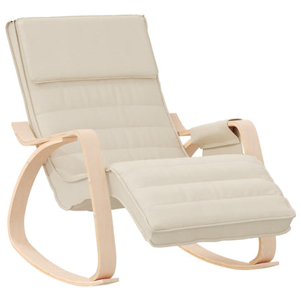 vidaXL Rocking Chair Rocker Swinging Chair for Living Room Nursery Fabric-4