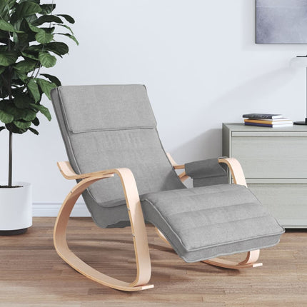 vidaXL Rocking Chair Rocker Swinging Chair for Living Room Nursery Fabric-6