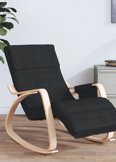 vidaXL Rocking Chair Rocker Swinging Chair for Living Room Nursery Fabric-5