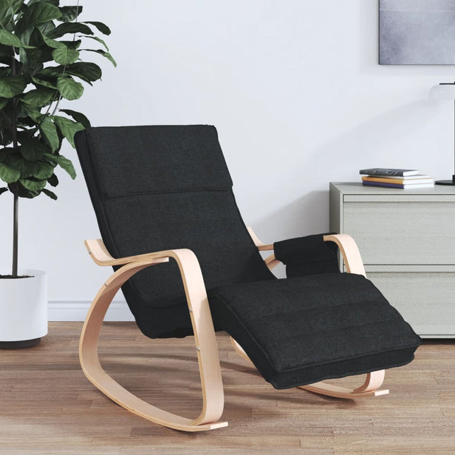 vidaXL Rocking Chair Rocker Swinging Chair for Living Room Nursery Fabric-5