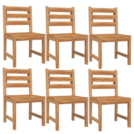 vidaXL 7 Piece Patio Dining Set Solid Wood Teak